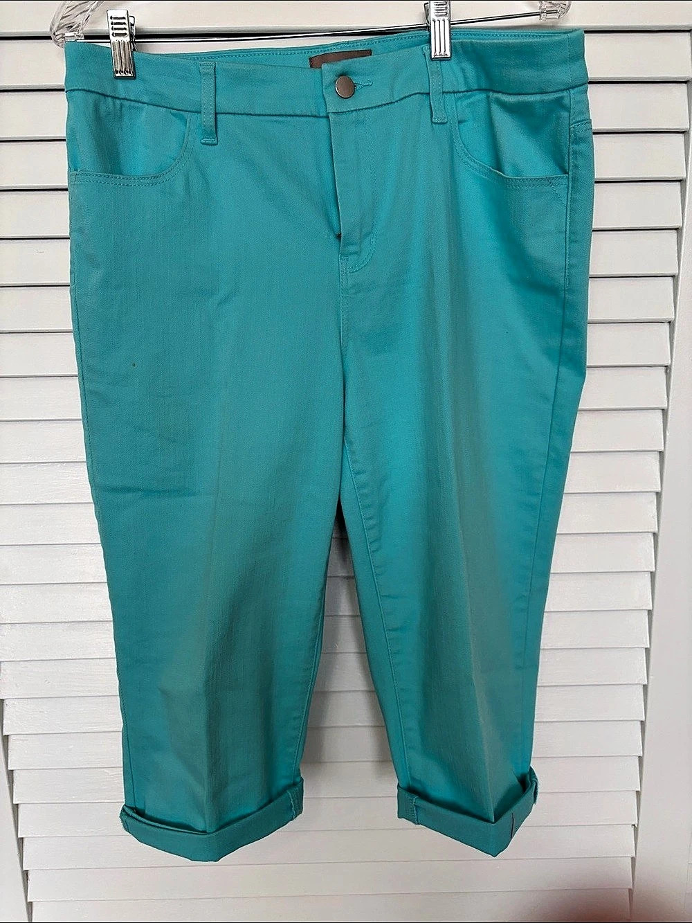 Chico's Ankle Pants Turquoise Size 1.5